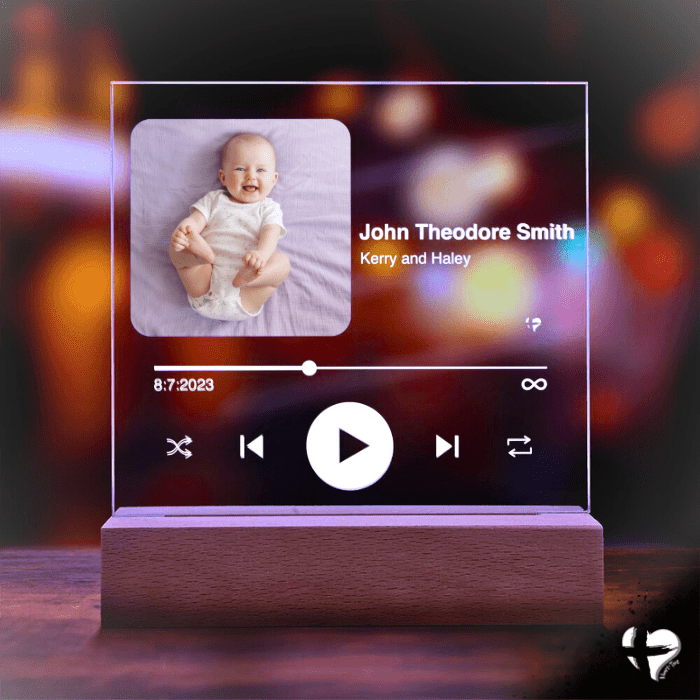 Baby Birth Announcement Song Plaque HGF#344AP Jewelry 