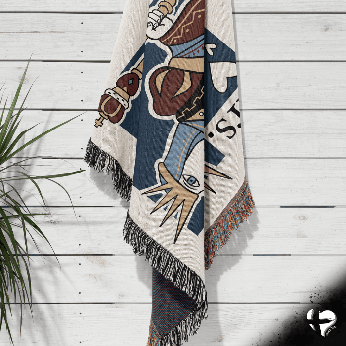 King and Queen of Hearts - Woven Blanket - THG#321WB blanket 