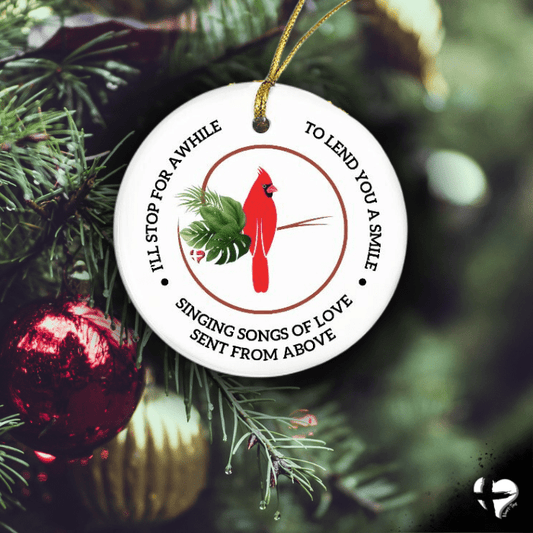 Cardinal Memorial Ornament - Ceramic THG#313CO Ornaments and Accents 