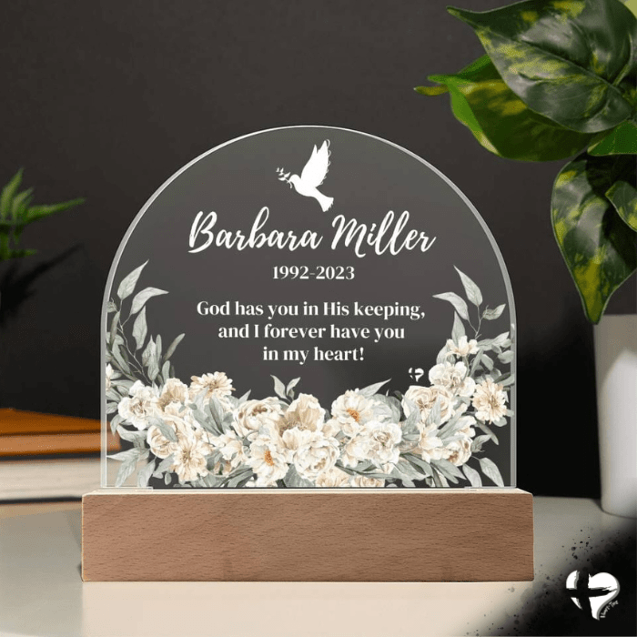 In God's Keeping - Memorial Plaque - HGF#339DA Plaques 