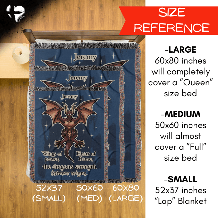 Strength of the Dragon - Woven Blanket - THG#316WB 