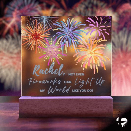 Personalized Acrylic Plaque - Fireworks THG#303AP Decor 