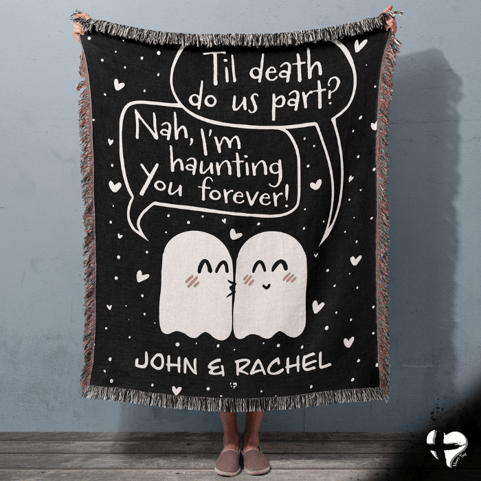 Til Death Do Us Part - Woven Blanket Throw - THG#324WBv3 blanket 60x80 inch Graphics 