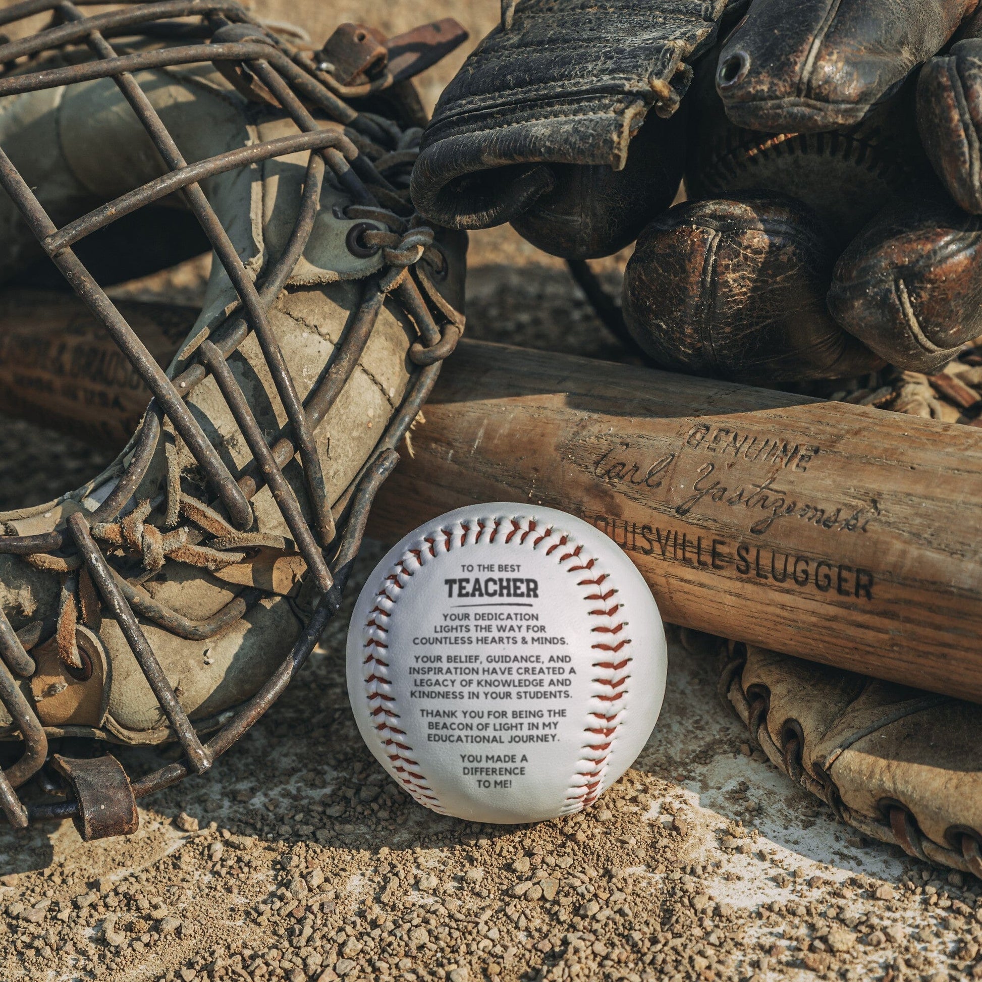 HGF#356BB Best Teacher - Light The Way Baseball Sports Red 