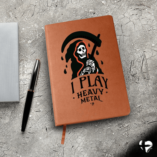 Reaper - I Play Heavy Metal - Leather Journal HGF#321LJ Jewelry 