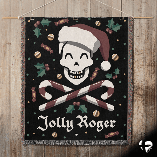 Jolly Roger Christmas Throw Blanket THG#393WB blanket 60x80 inch Graphics 