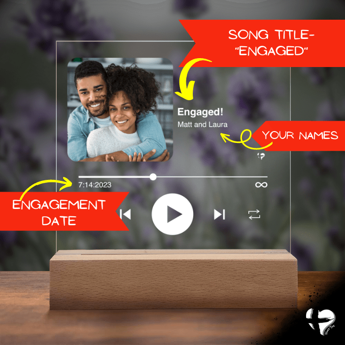 We're Engaged Song Plaque HGF#347AP Jewelry 