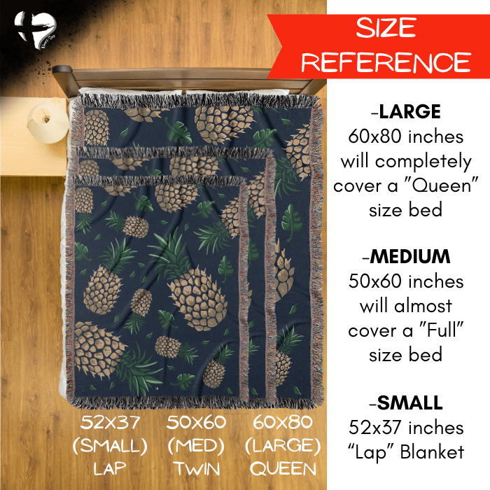 Pineapple Plant - Woven Blanket - THG#319WB 