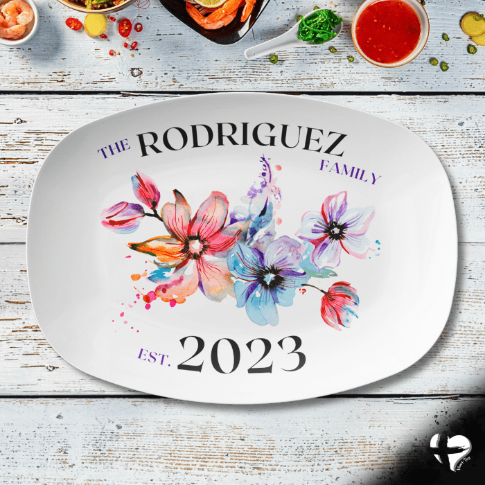 Family Name Serving Platter - THG#362DP Kitchenware 