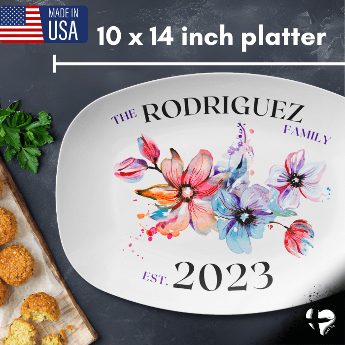 Family Name Serving Platter - THG#362DP Kitchenware 
