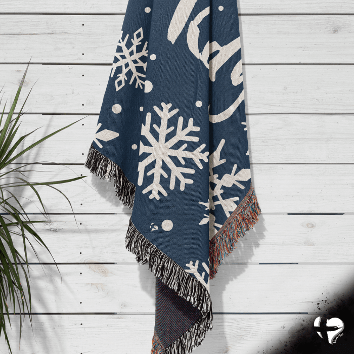 Snowflake Custom Name Blanket - THG#375WB blanket 