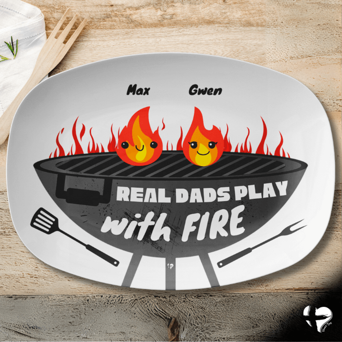 Funny Grilling Gifts For Dad - BBQ Platter - THG#359DP Kitchenware 