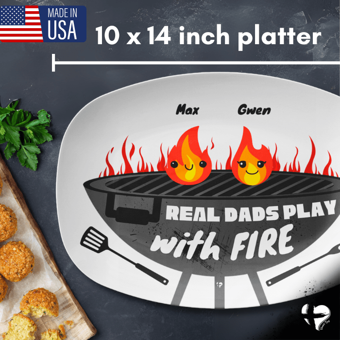 Funny Grilling Gifts For Dad - BBQ Platter - THG#359DP Kitchenware 