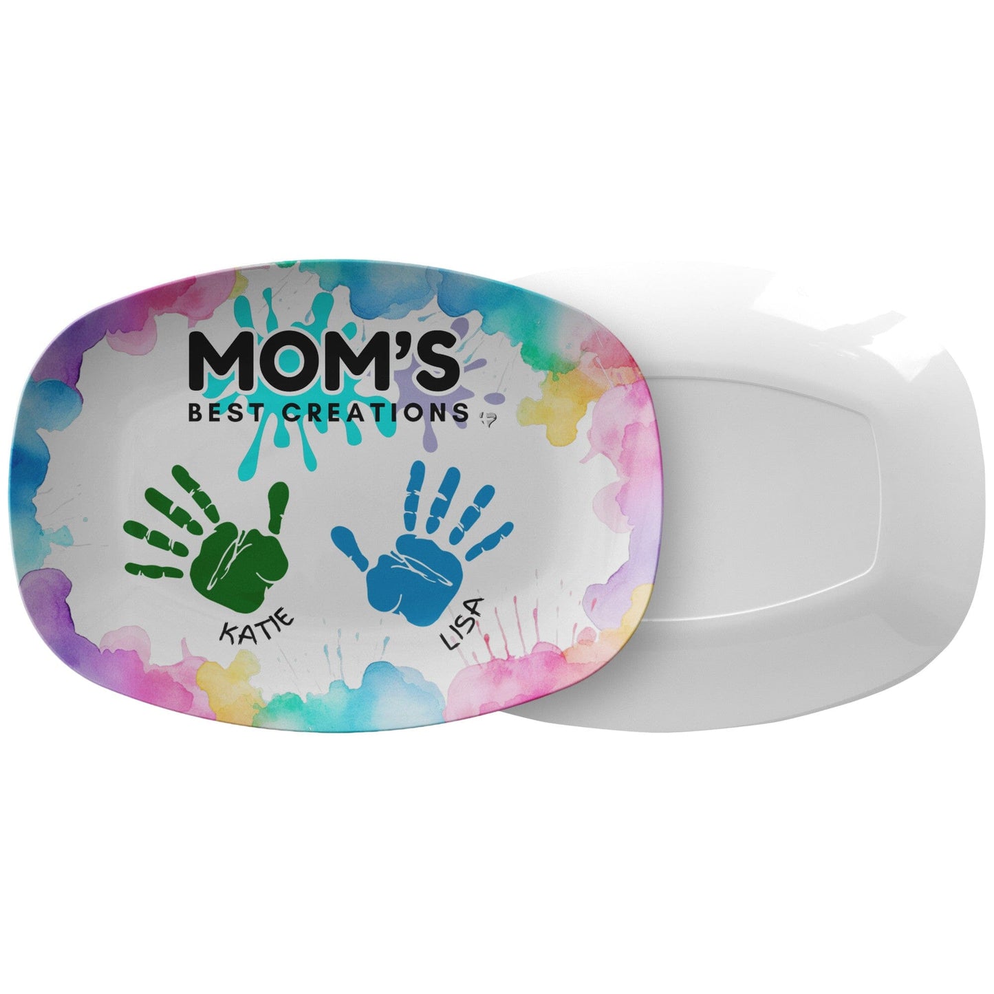 THG#400DP MOM'S BEST ART CREATIONS 2 HANDPRINTs DECORAT Kitchenware 