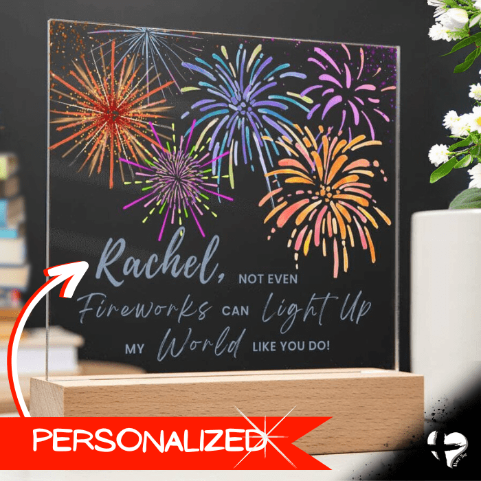 Personalized Acrylic Plaque - Fireworks THG#303AP