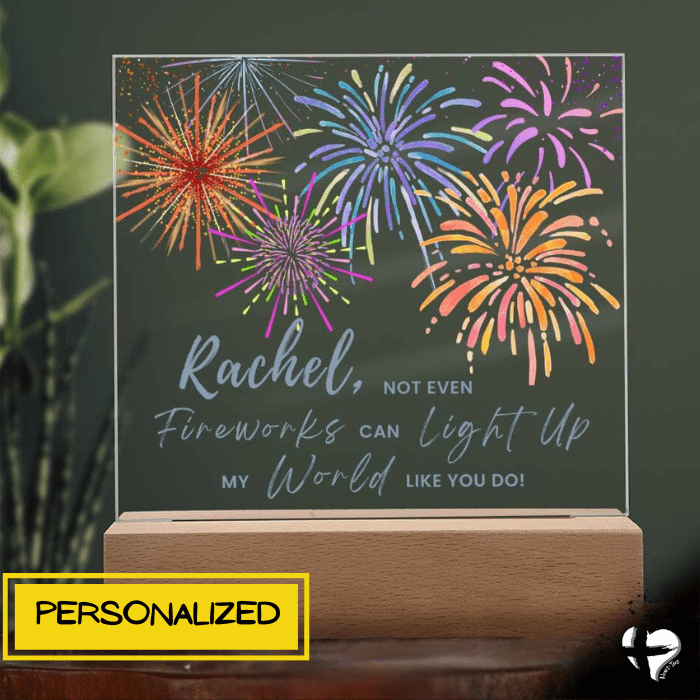 Personalized Acrylic Plaque - Fireworks THG#303AP