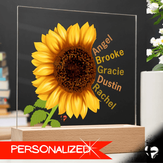 Sunflower Personalized Plaque THG#304AP Acrylic Plaque 