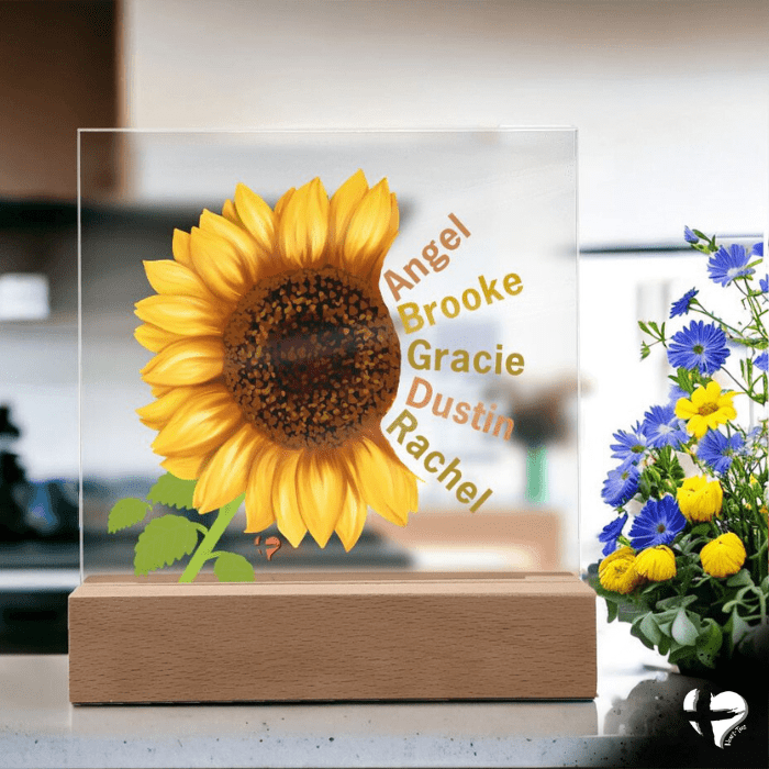 Sunflower Personalized Plaque THG#304AP Acrylic Plaque 