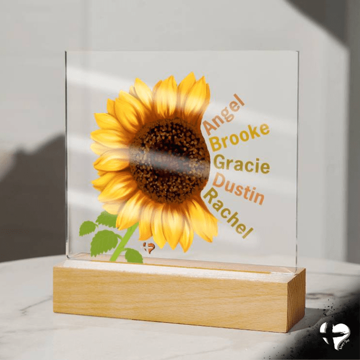 Sunflower Personalized Plaque THG#304AP Acrylic Plaque 