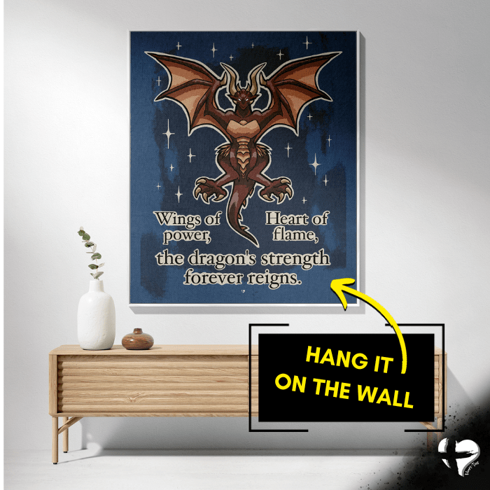 Strength of the Dragon - Personalized Blanket with Name- THG#316WB 