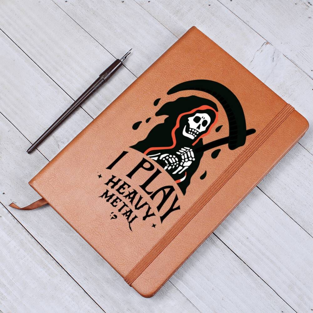 HGF#321LJ Reeper I Play Heavy Metal Journal Leather Journal Jewelry 