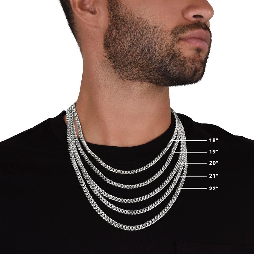 Dad - A Steady Hand - Cuban Chain Necklace HGF#307CC2 Jewelry 