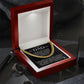 Dad - A Steady Hand - Cuban Chain Necklace HGF#307CC2 Jewelry 14K Gold Coated Luxury Box 