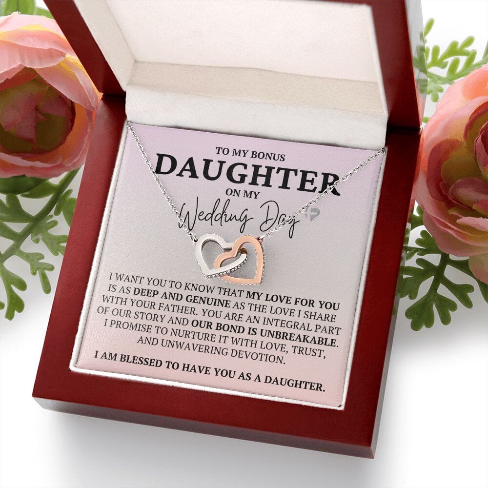 Future Stepdaughter - Wedding Gift - Interlocking Hearts HGF#3i0IH Jewelry 