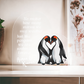 Personalized Penguin Soulmates Forever -  Acrylic Plaque HGF#342AH