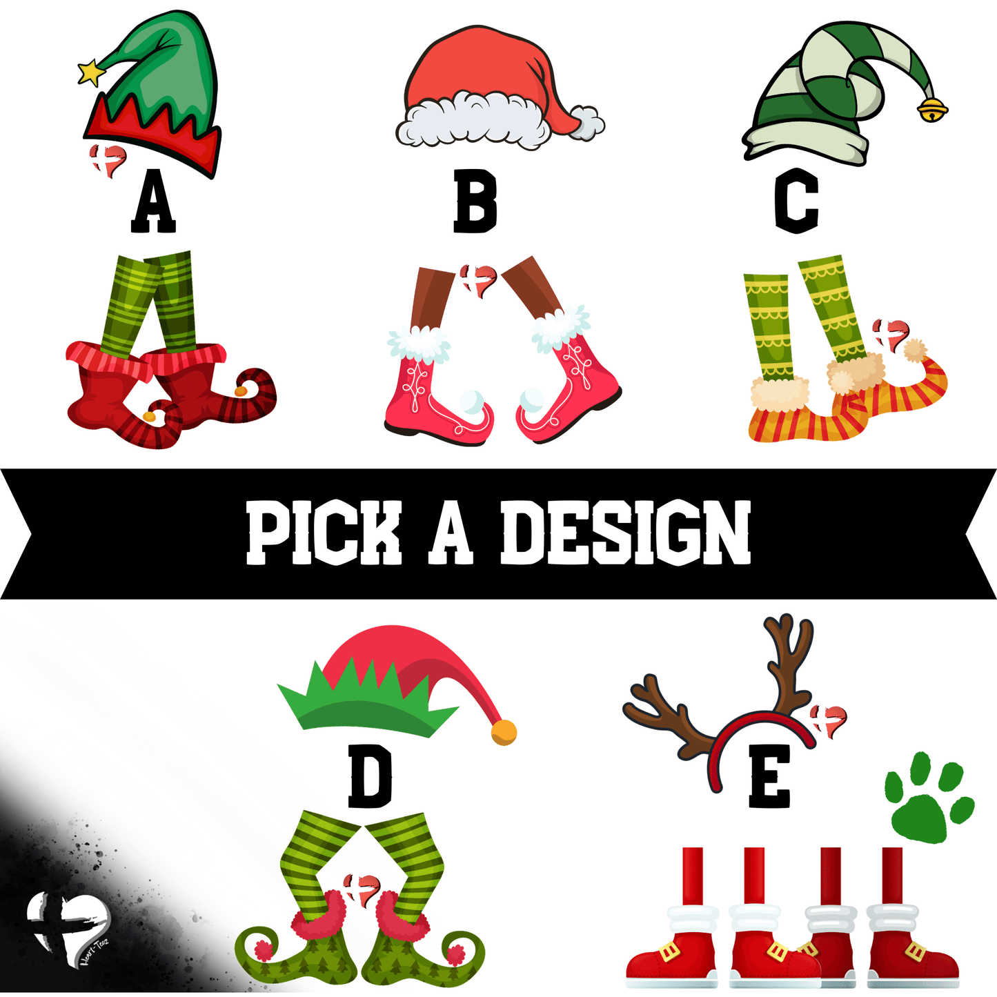 Personalized Elf Name - Ceramic Heart Ornament THG#320HO Ornaments and Accents 