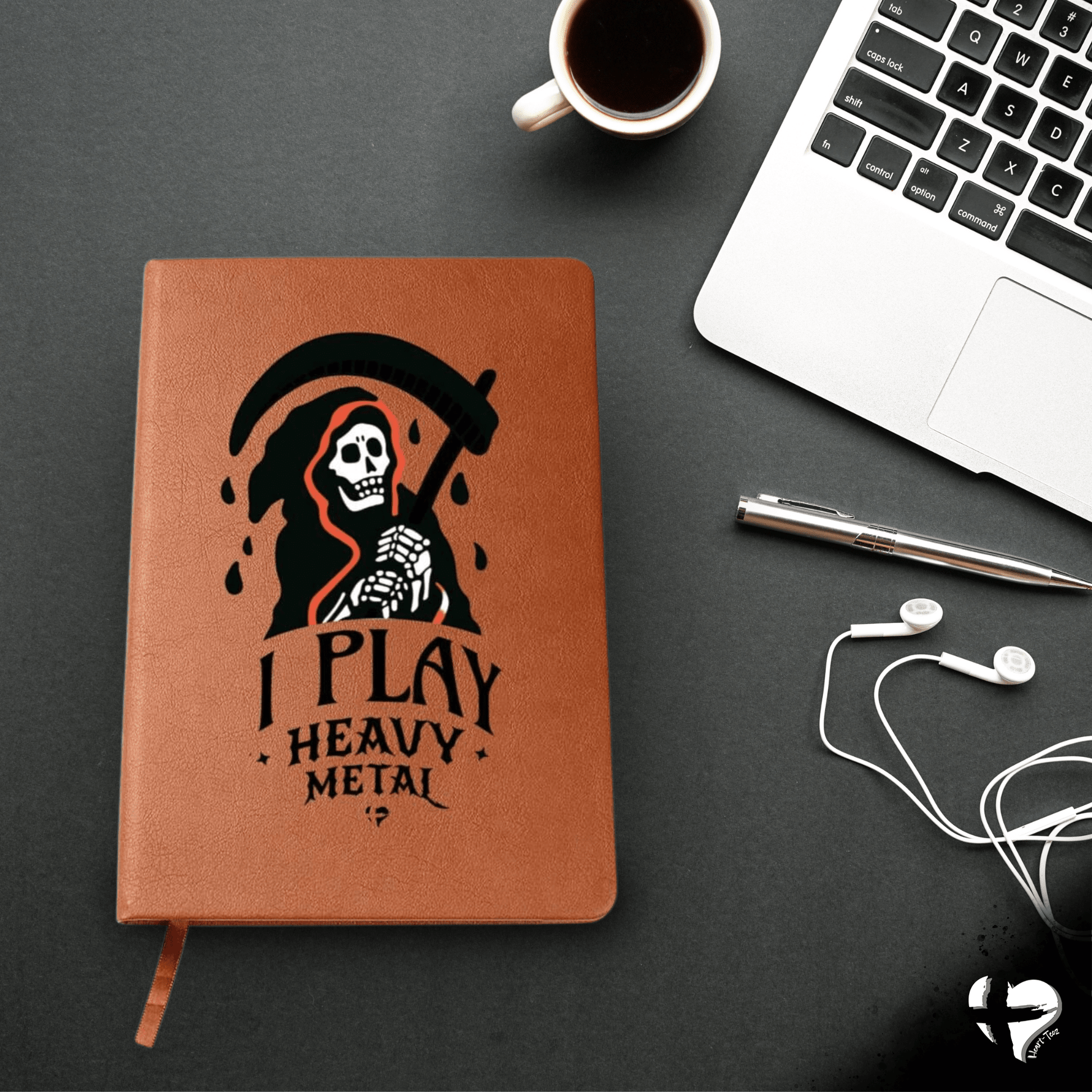 Reaper - I Play Heavy Metal - Leather Journal HGF#321LJ Jewelry 