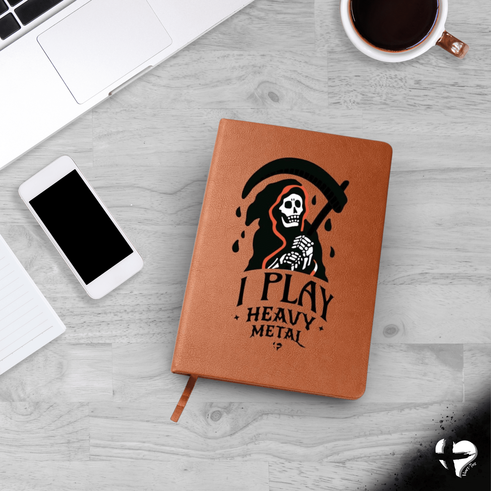 Reaper - I Play Heavy Metal - Leather Journal HGF#321LJ Jewelry 