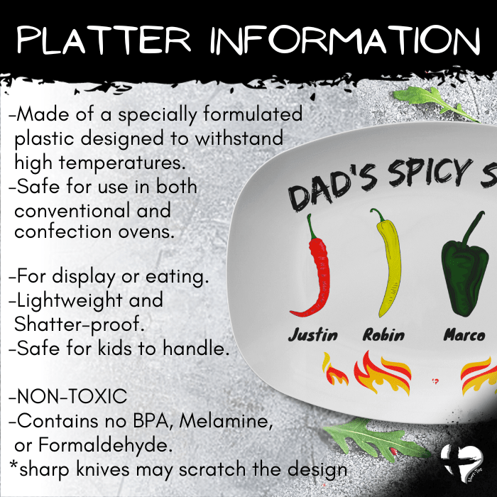 Keep It Spicy Serving Platter THG#363DP Kitchenware 