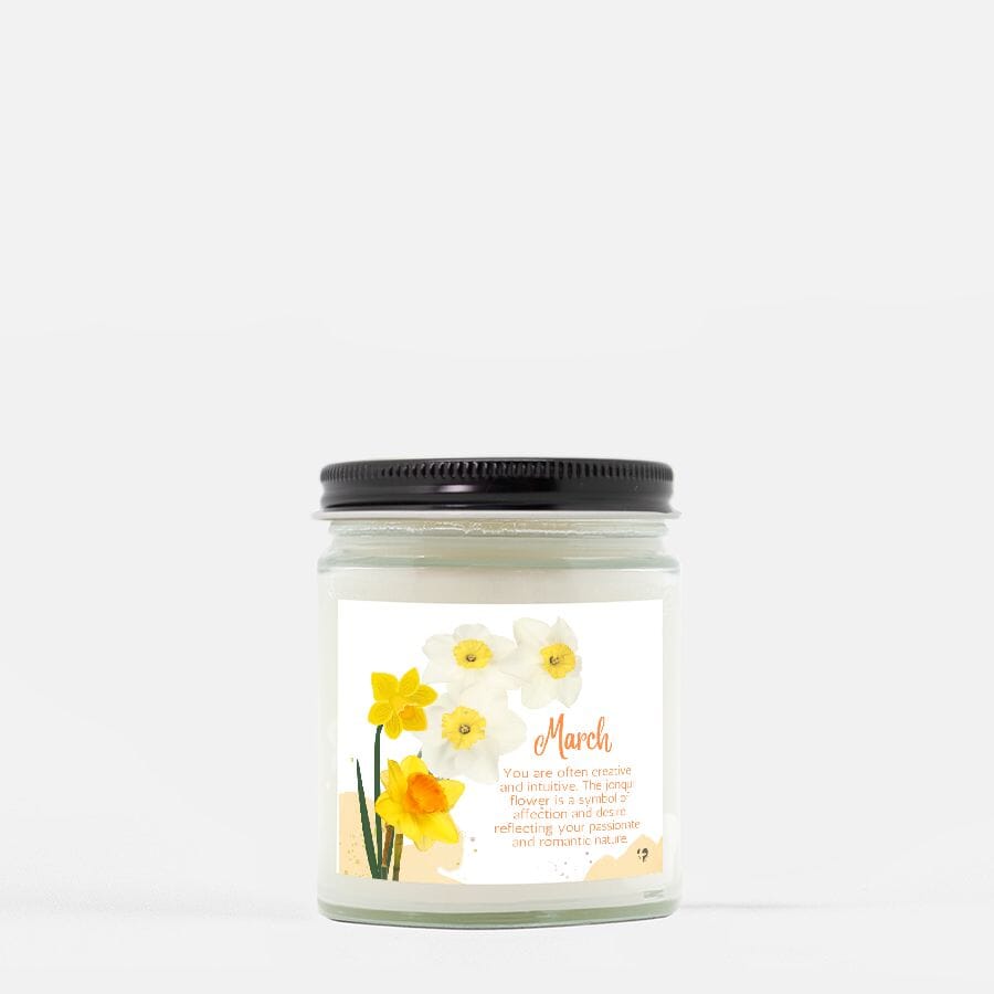 March Jonquil - Birth Month Flower Soy Candle - HGF#259SC Candles 