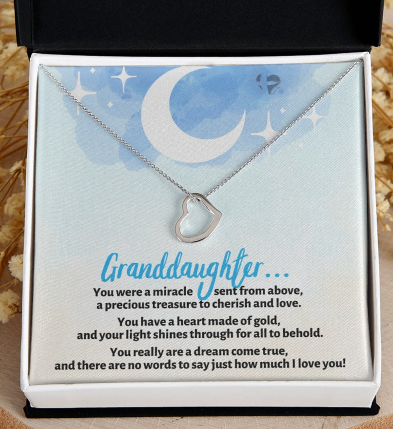 Granddaughter - Dream Come True - Delicate Heart HGF#129DHb2 Jewelry 