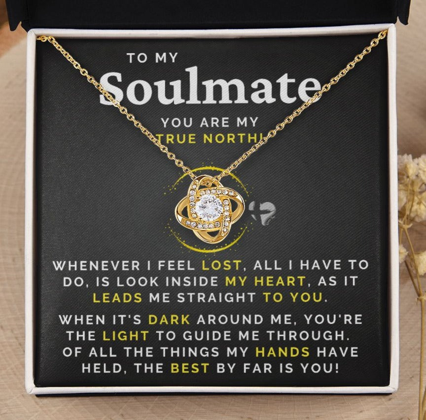 Soulmate - My True North - Love Knot Necklace HGF#001RLK Jewelry 
