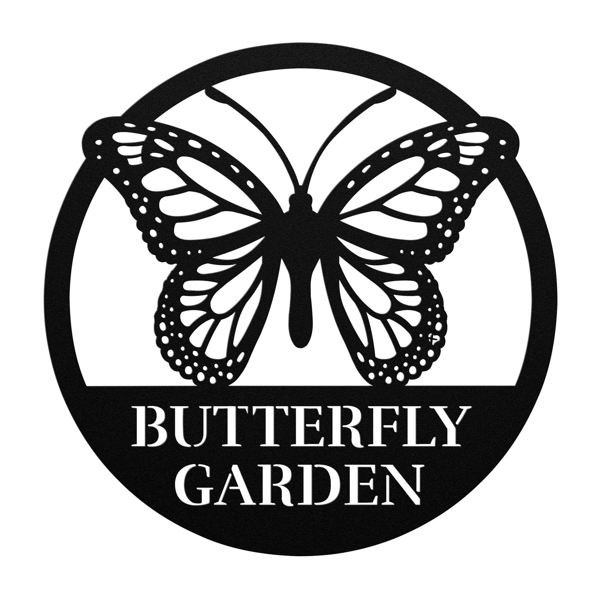 Butterfly [example2] Wall Art Black 18 Inch 