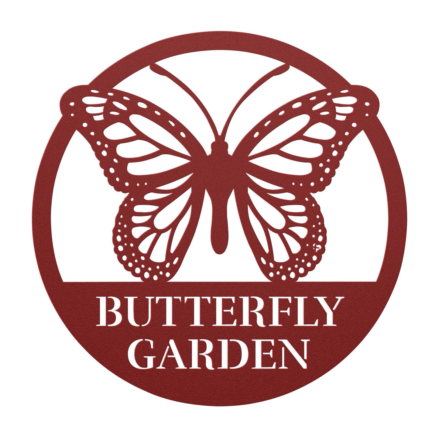 Butterfly [example2] Wall Art Red 12 Inch 