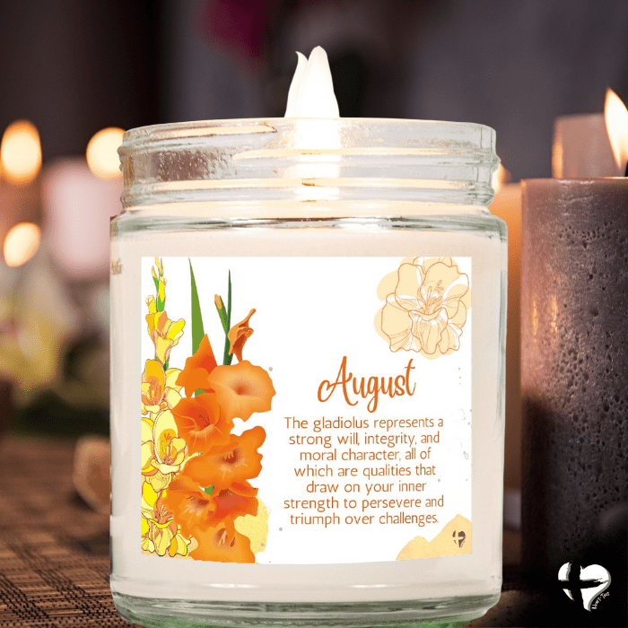 August Gladiolus - Birth Month Flower - Soy Candle HGF#286SC Candles Vanilla 