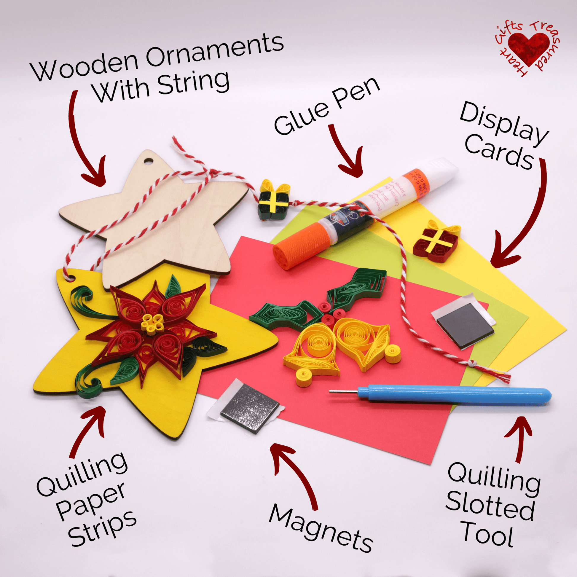 Holiday DIY Craft Kit Guide To Paper Quilling – Heart-Teez