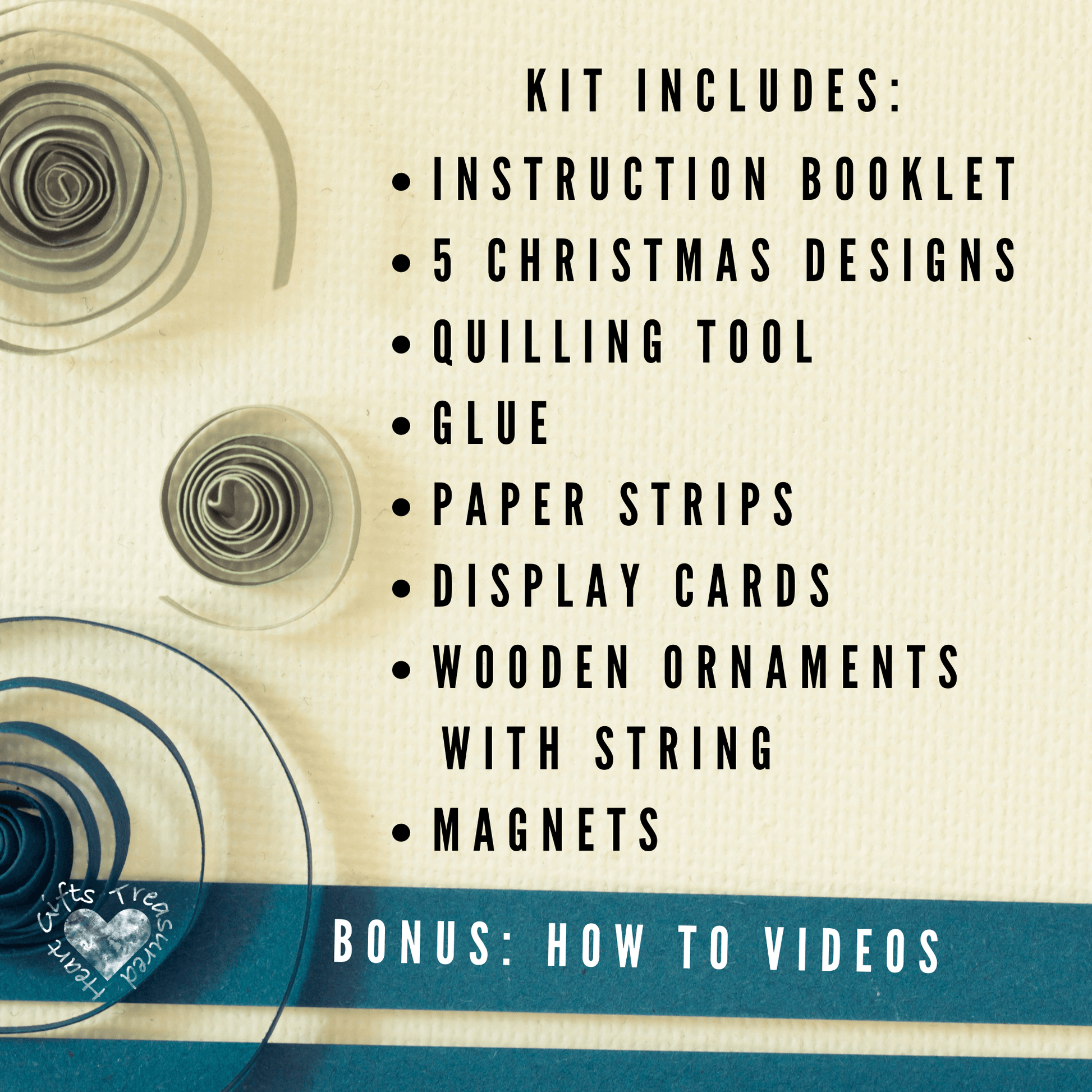 Holiday DIY Craft Kit Guide To Paper Quilling Art Kit 