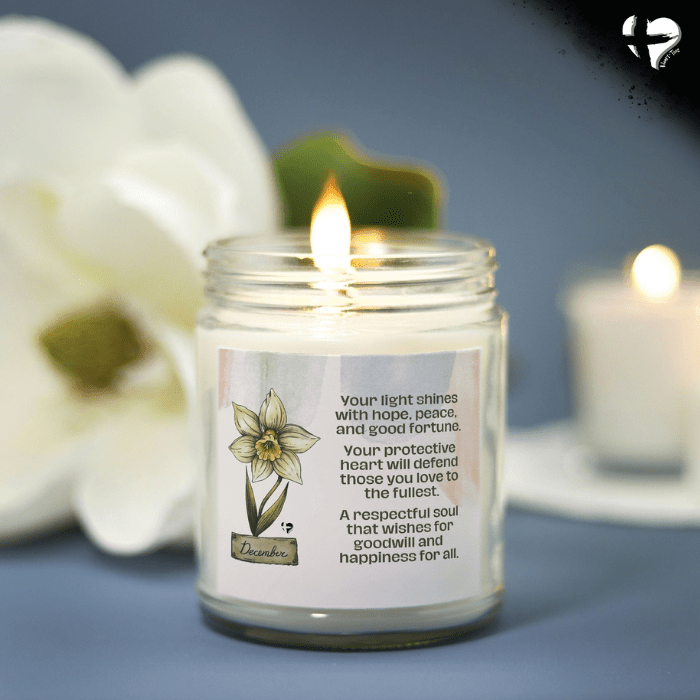 December Narcissus - Birth Flower - Soy Candle HGF#255SC Candles Vanilla 