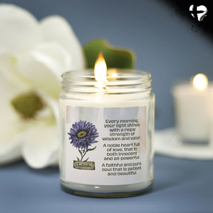 September Aster - Birth Flower - Soy Candle HGF#255SC Candles Vanilla 