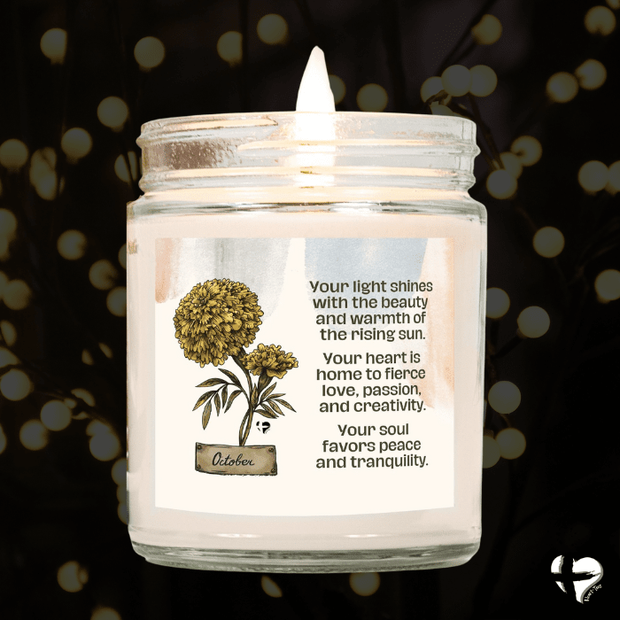 October Marigold - Birth Flower - Soy Candle HGF#255SC Candles 