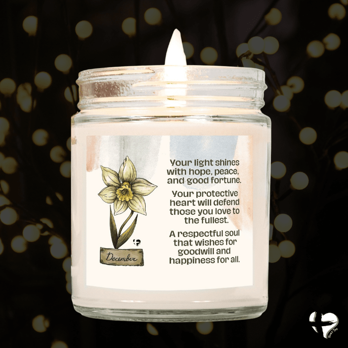 December Narcissus - Birth Flower - Soy Candle HGF#255SC Candles 
