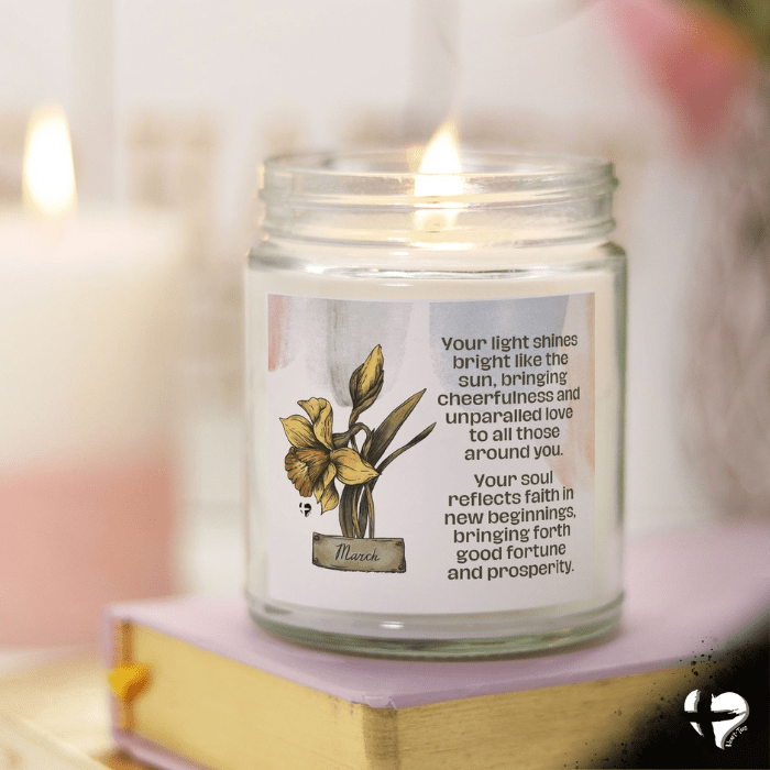 March Daffodil - Birth Flower - Soy Candle HGF#255SC Candles Vanilla 