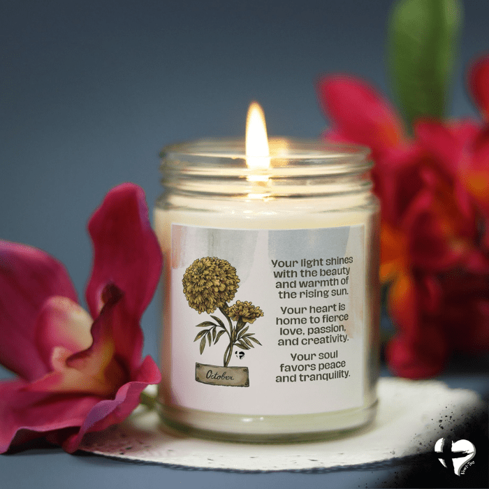 October Marigold - Birth Flower - Soy Candle HGF#255SC Candles 