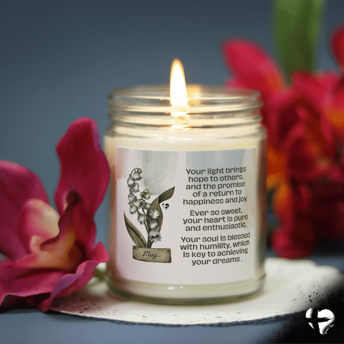 May Lily of the Valley - Birth Flower - Soy Candle HGF#255SC Candles 