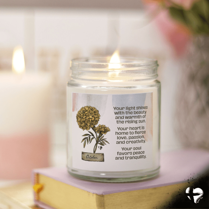 October Marigold - Birth Flower - Soy Candle HGF#255SC Candles 