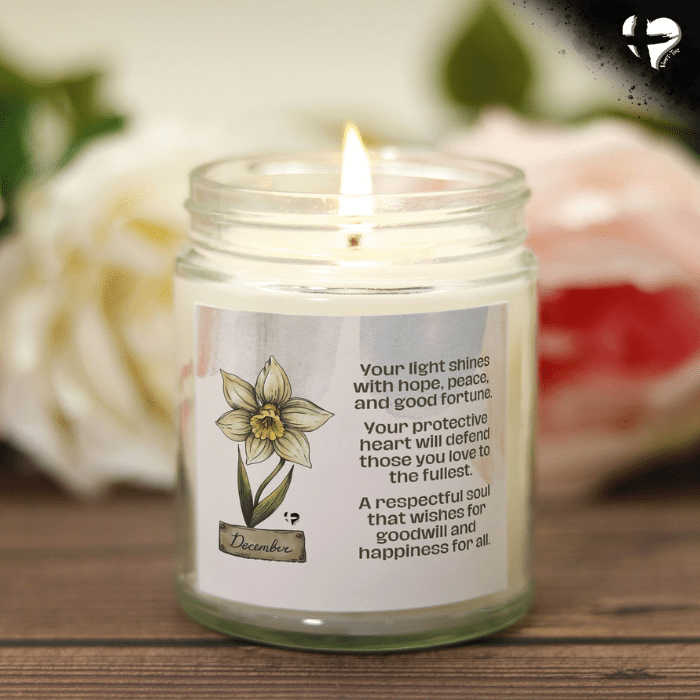 December Narcissus - Birth Flower - Soy Candle HGF#255SC Candles 